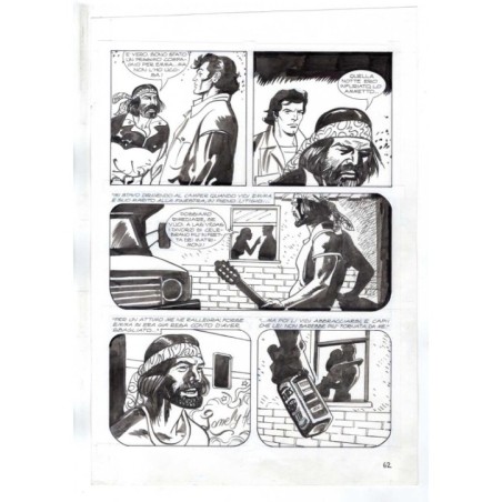 Nick Raider - Las Vegas! - p.62 - Renato Polese - Tavola Originale  - 1996