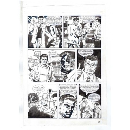 Nick Raider - Las Vegas! - p.65 - Renato Polese - Tavola Originale  - 1996
