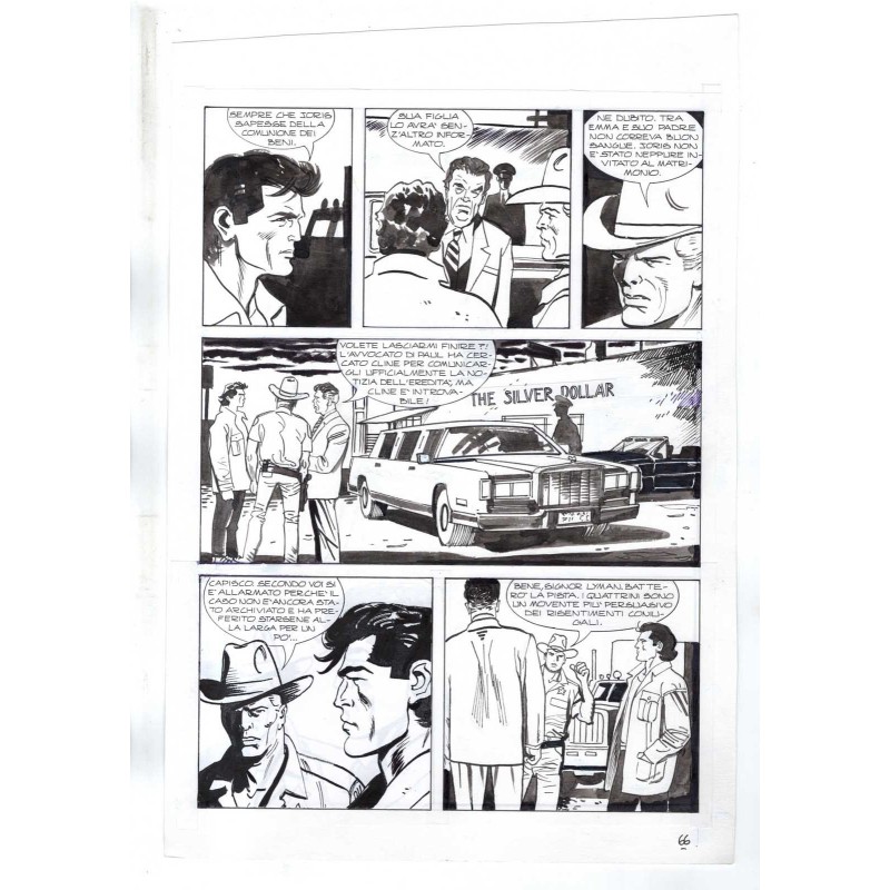 Nick Raider - Las Vegas! - p.66 - Renato Polese - Tavola Originale  - 1996