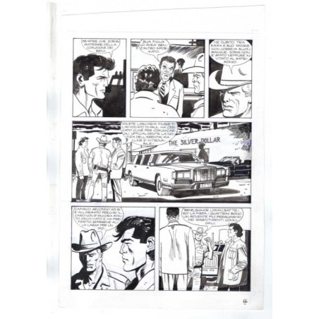 Nick Raider - Las Vegas! - p.66 - Renato Polese - Tavola Originale  - 1996