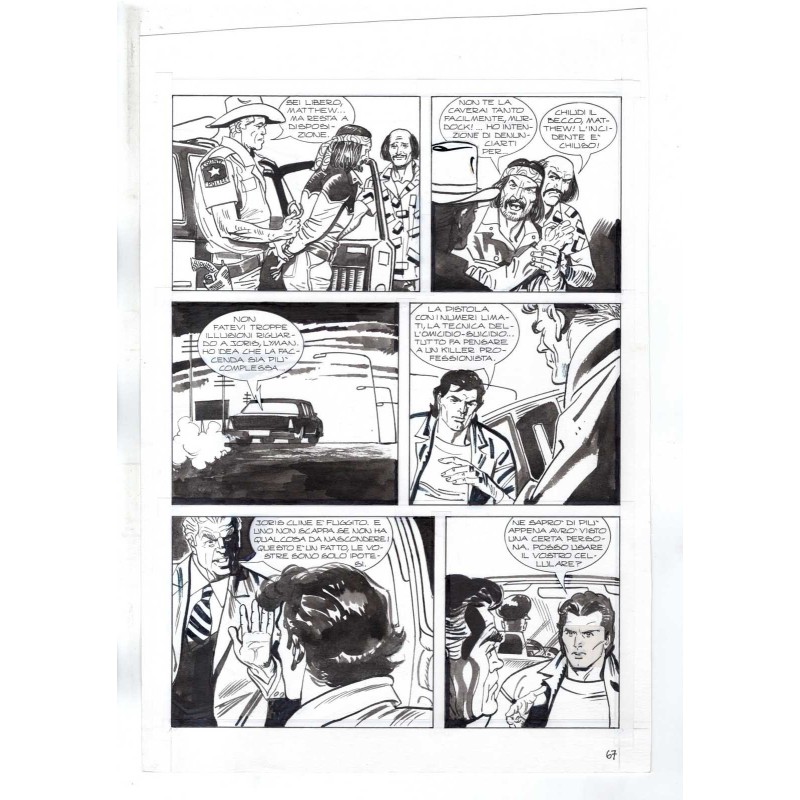 Nick Raider - Las Vegas! - p.67 - Renato Polese - Tavola Originale  - 1996
