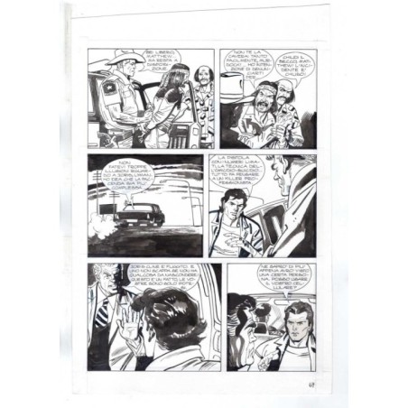 Nick Raider - Las Vegas! - p.67 - Renato Polese - Tavola Originale  - 1996