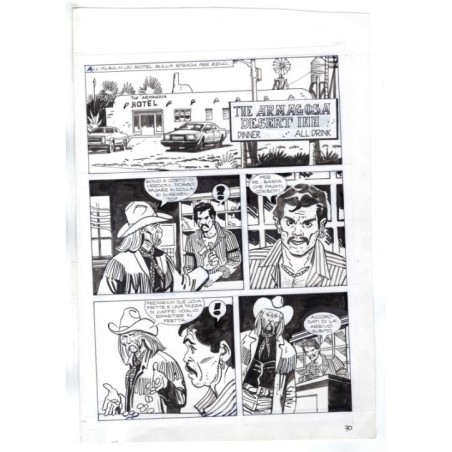 Nick Raider - Las Vegas! - p.70 - Renato Polese - Tavola Originale  - 1996