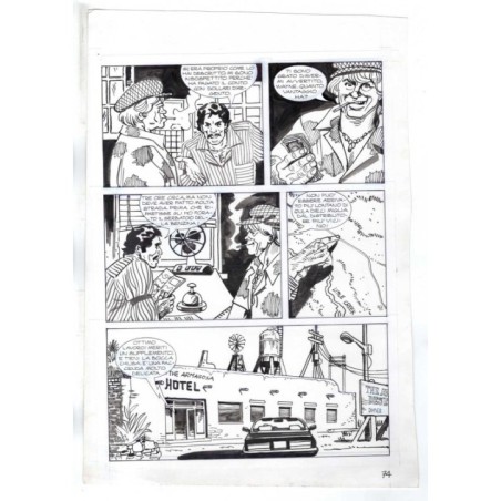 Nick Raider - Las Vegas! - p.74 - Renato Polese - Tavola Originale  - 1996