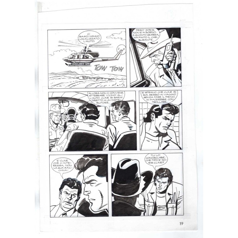 Nick Raider - Las Vegas! - p.77 - Renato Polese - Tavola Originale  - 1996
