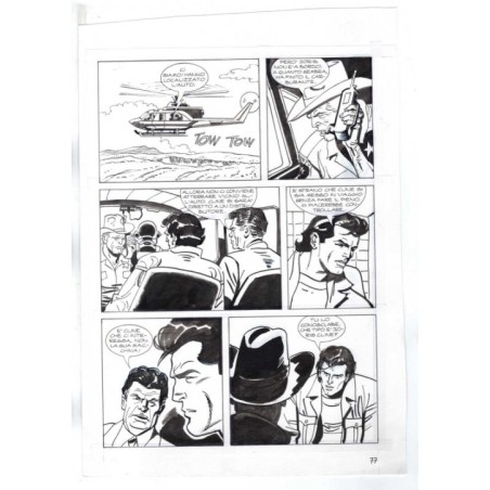 Nick Raider - Las Vegas! - p.77 - Renato Polese - Tavola Originale  - 1996