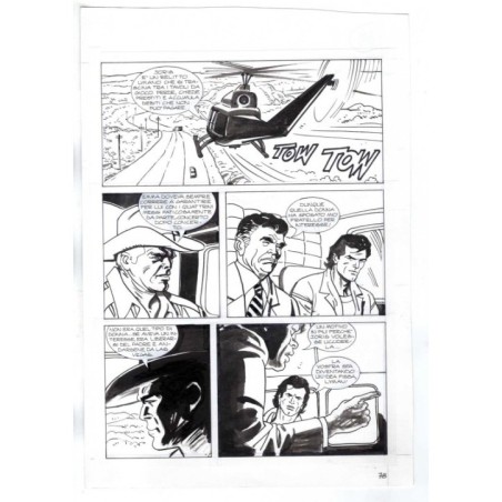 Nick Raider - Las Vegas! - p.78 - Renato Polese - Tavola Originale  - 1996