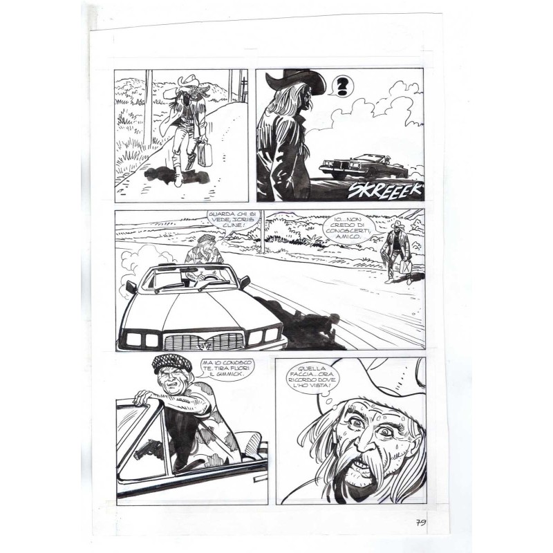 Nick Raider - Las Vegas! - p.79 - Renato Polese - Tavola Originale  - 1996