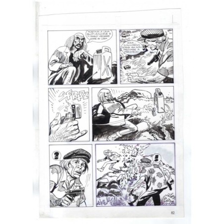 Nick Raider - Las Vegas! - p.82 - Renato Polese - Tavola Originale  - 1996