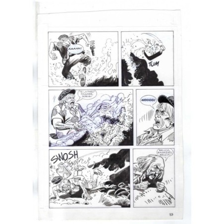 Nick Raider - Las Vegas! - p.83 - Renato Polese - Tavola Originale  - 1996