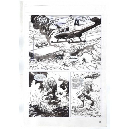 Nick Raider - Las Vegas! - p.84 - Renato Polese - Tavola Originale  - 1996