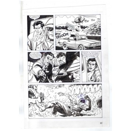 Nick Raider - Las Vegas! - p.85 - Renato Polese - Tavola Originale  - 1996