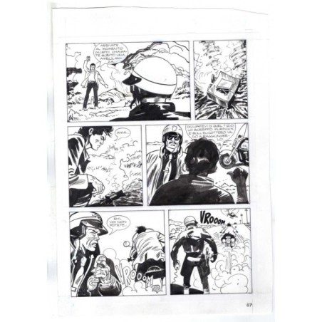 Nick Raider - Las Vegas! - p.87 - Renato Polese - Tavola Originale  - 1996
