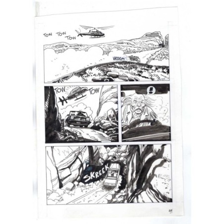 Nick Raider - Las Vegas! - p.88 - Renato Polese - Tavola Originale  - 1996