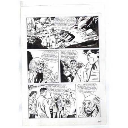 Nick Raider - Las Vegas! - p.92 - Renato Polese - Tavola Originale  - 1996