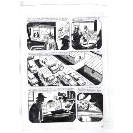 Nick Raider - Las Vegas! - p.93 - Renato Polese - Tavola Originale  - 1996