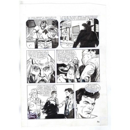 Nick Raider - Las Vegas! - p.94 - Renato Polese - Tavola Originale  - 1996