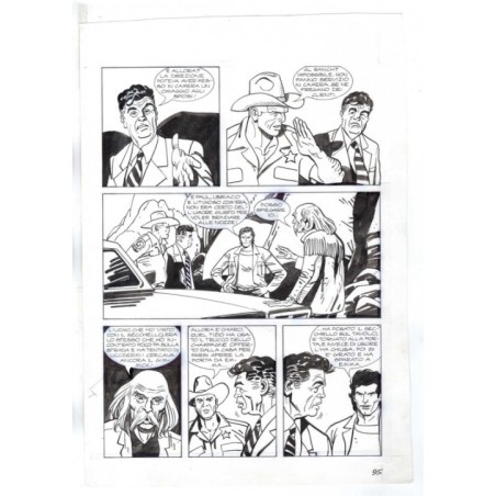 Nick Raider - Las Vegas! - p.95 - Renato Polese - Tavola Originale  - 1996