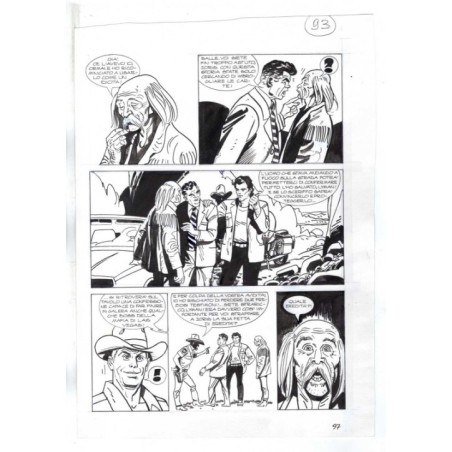 Nick Raider - Las Vegas! - p.97 - Renato Polese - Tavola Originale  - 1996