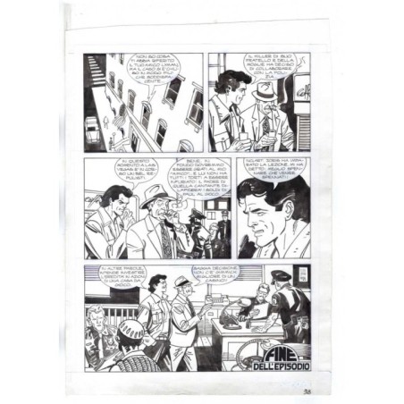 Nick Raider - Las Vegas! - p.fin - Renato Polese - Tavola Originale  - 1996