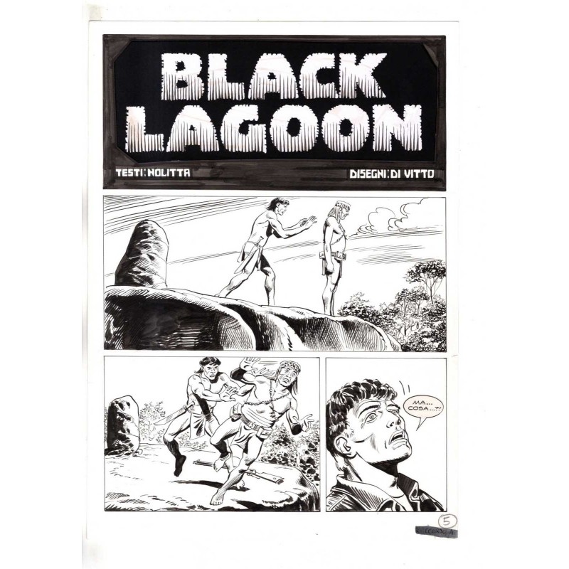 Mister No - Black lagoon - p.tit - Di Vitto - Tavola Originale  - 2006