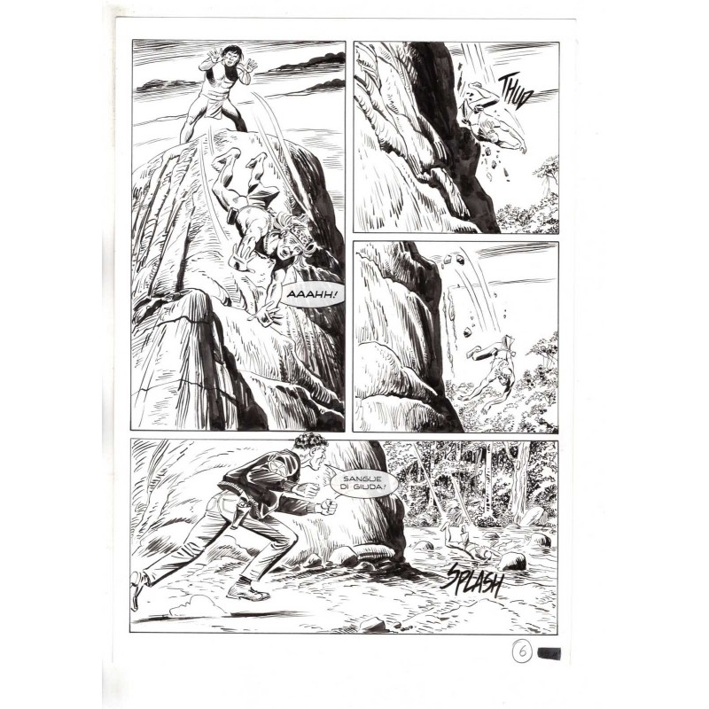 Mister No - Black lagoon - p.6 - Di Vitto - Tavola Originale  - 2006