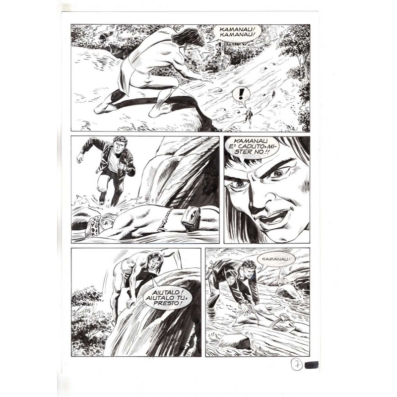 Mister No - Black lagoon - p.7 - Di Vitto - Tavola Originale  - 2006