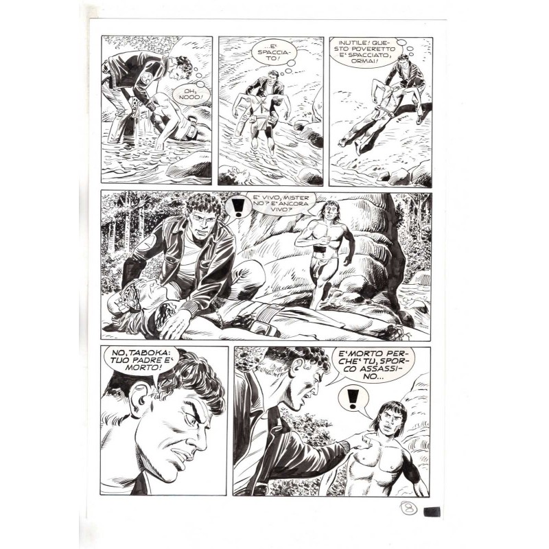 Mister No - Black lagoon - p.8 - Di Vitto - Tavola Originale  - 2006