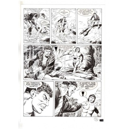 Mister No - Black lagoon - p.8 - Di Vitto - Tavola Originale  - 2006