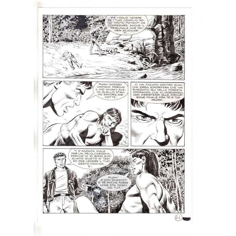 Mister No - Black lagoon - p.11 - Di Vitto - Tavola Originale  - 2006