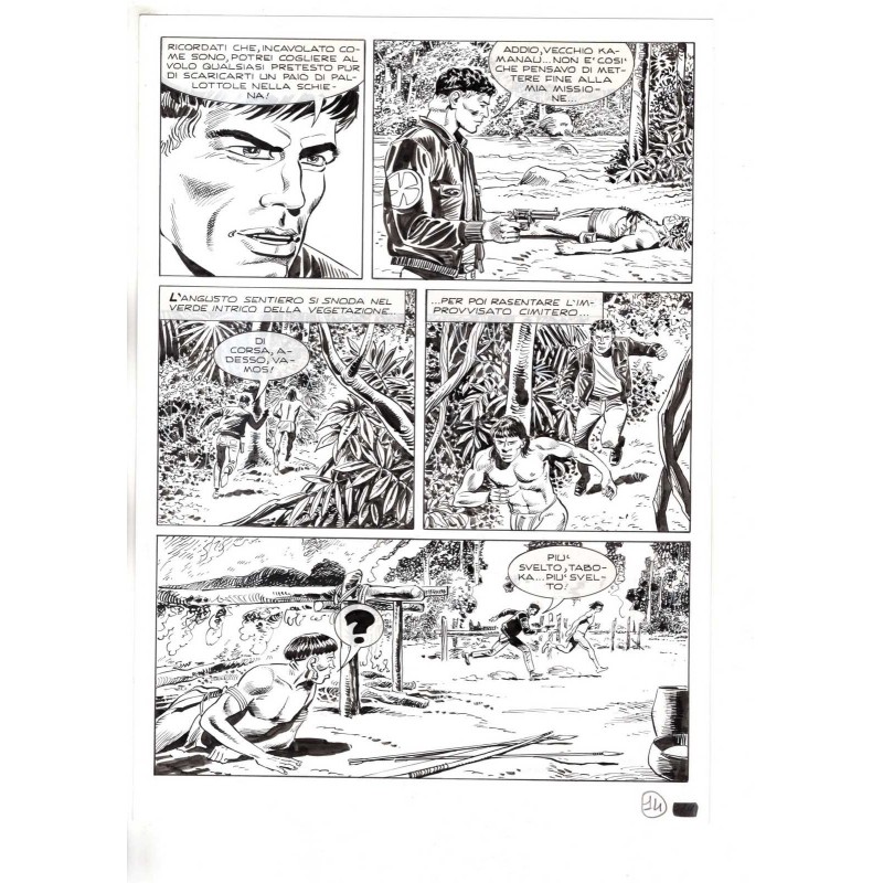 Mister No - Black lagoon - p.14 - Di Vitto - Tavola Originale  - 2006