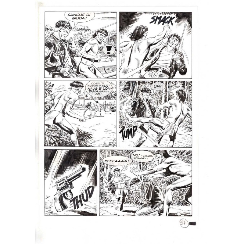 Mister No - Black lagoon - p.17 - Di Vitto - Tavola Originale  - 2006