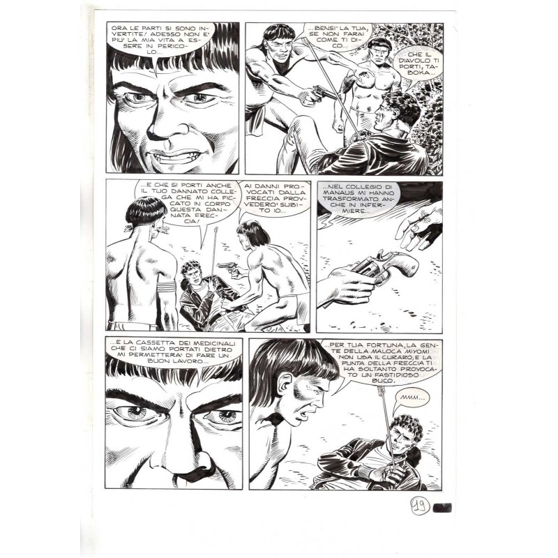 Mister No - Black lagoon - p.19 - Di Vitto - Tavola Originale  - 2006