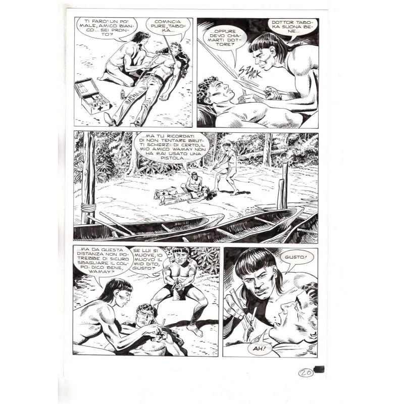 Mister No - Black lagoon - p.20 - Di Vitto - Tavola Originale  - 2006