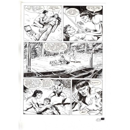 Mister No - Black lagoon - p.20 - Di Vitto - Tavola Originale  - 2006