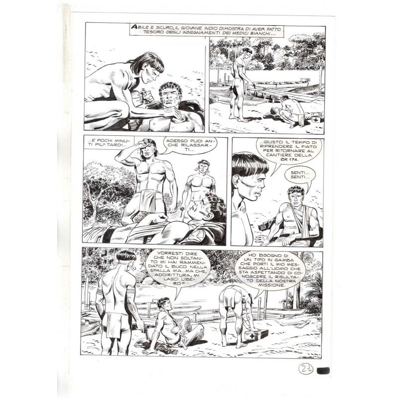 Mister No - Black lagoon - p.21 - Di Vitto - Tavola Originale  - 2006