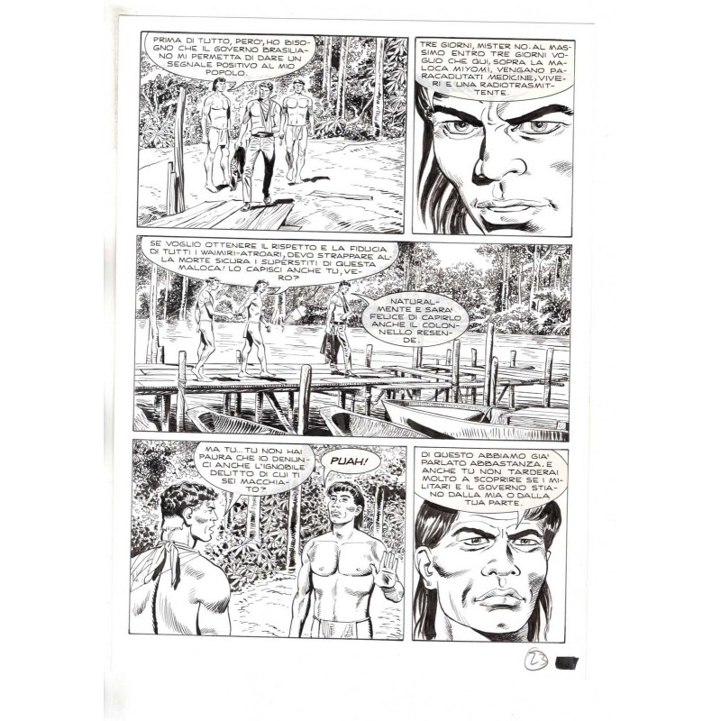 Mister No - Black lagoon - p.23 - Di Vitto - Tavola Originale  - 2006