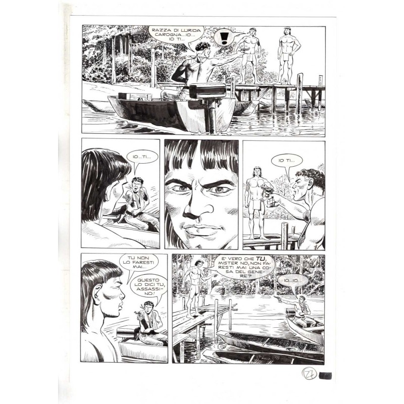 Mister No - Black lagoon - p.27 - Di Vitto - Tavola Originale  - 2006