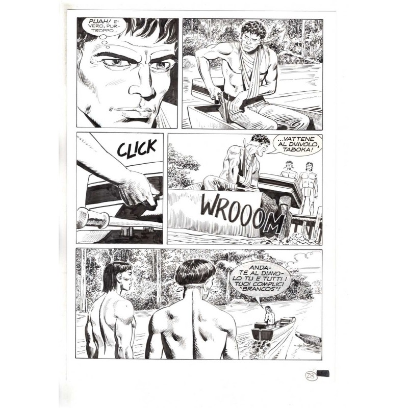 Mister No - Black lagoon - p.28 - Di Vitto - Tavola Originale  - 2006