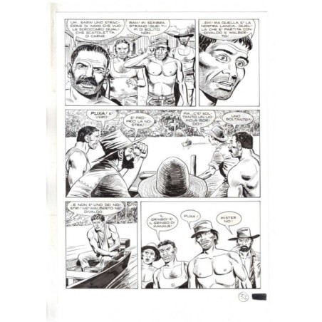 Mister No - Black lagoon - p.32 - Di Vitto - Tavola Originale  - 2006
