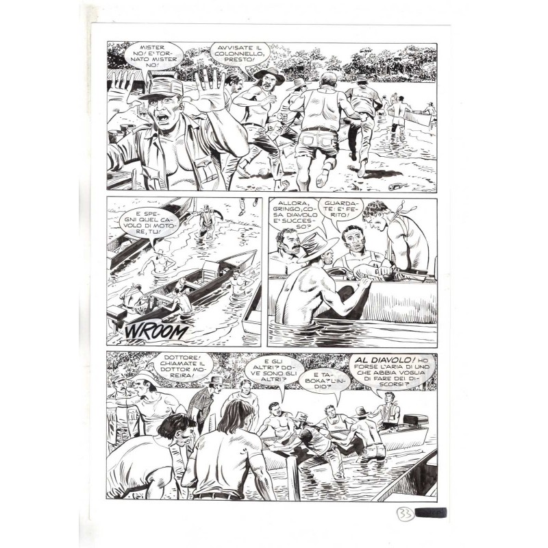 Mister No - Black lagoon - p.33 - Di Vitto - Tavola Originale  - 2006