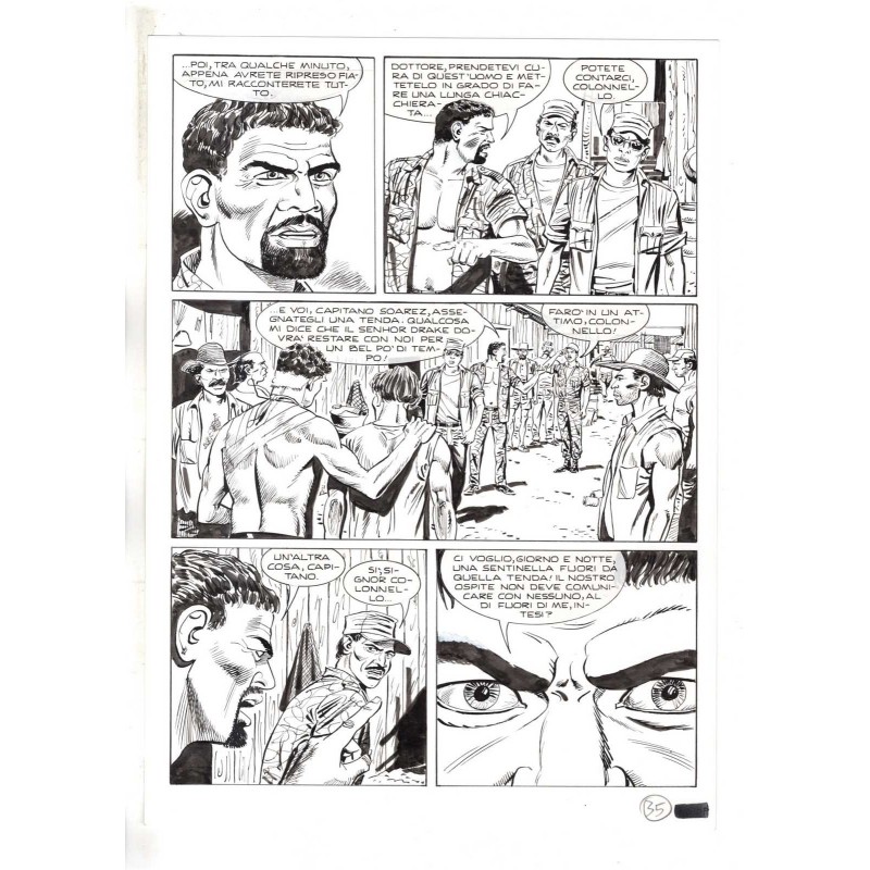 Mister No - Black lagoon - p.35 - Di Vitto - Tavola Originale  - 2006