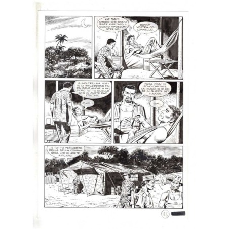 Mister No - Black lagoon - p.36 - Di Vitto - Tavola Originale  - 2006