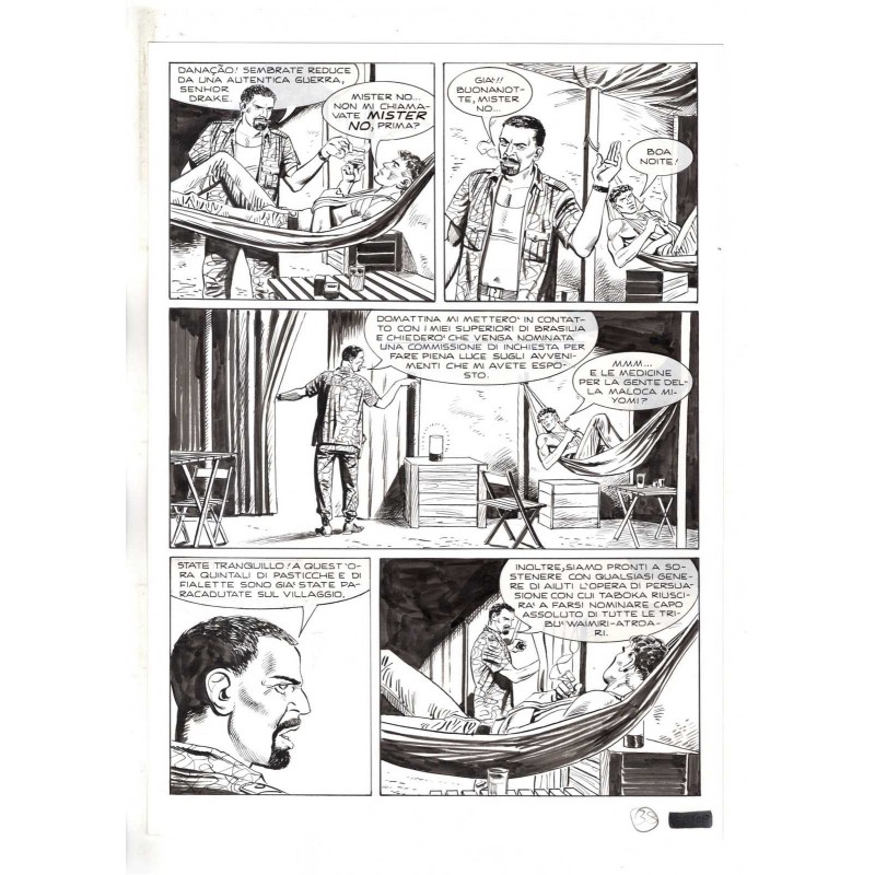 Mister No - Black lagoon - p.38 - Di Vitto - Tavola Originale  - 2006