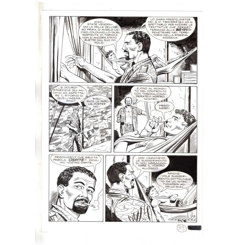 Mister No - Black lagoon - p.39 - Di Vitto - Tavola Originale  - 2006