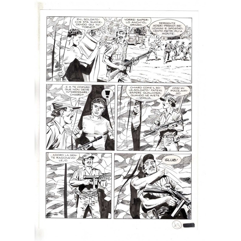 Mister No - Black lagoon - p.43 - Di Vitto - Tavola Originale  - 2006