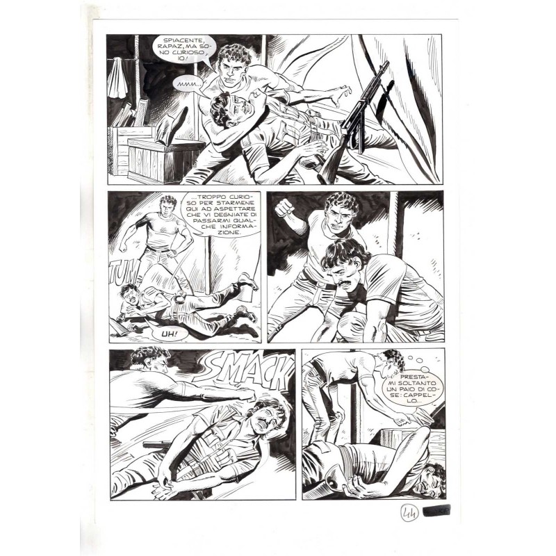Mister No - Black lagoon - p.44 - Di Vitto - Tavola Originale  - 2006