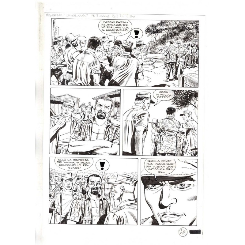 Mister No - Black lagoon - p.48 - Di Vitto - Tavola Originale  - 2006