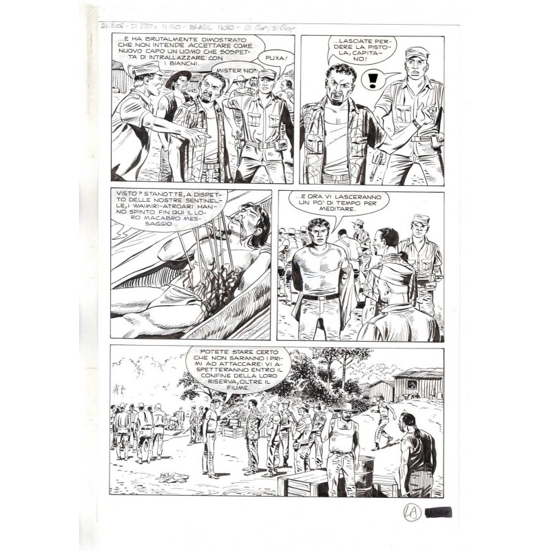 Mister No - Black lagoon - p.49 - Di Vitto - Tavola Originale  - 2006