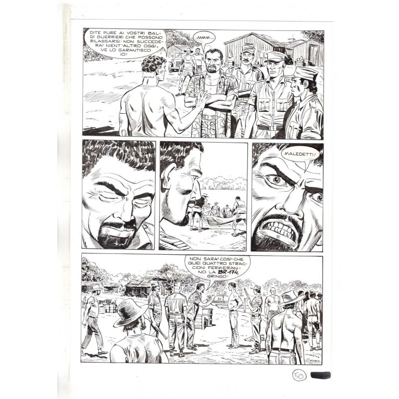 Mister No - Black lagoon - p.50 - Di Vitto - Tavola Originale  - 2006